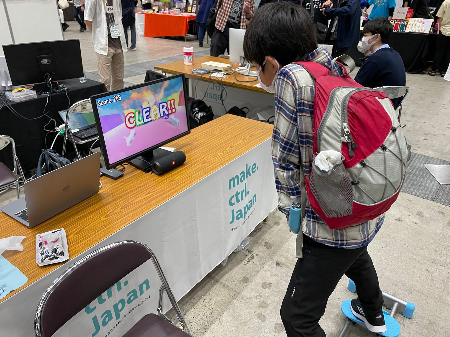 ゲームマーケット2022春でのWIND HERO展示風景