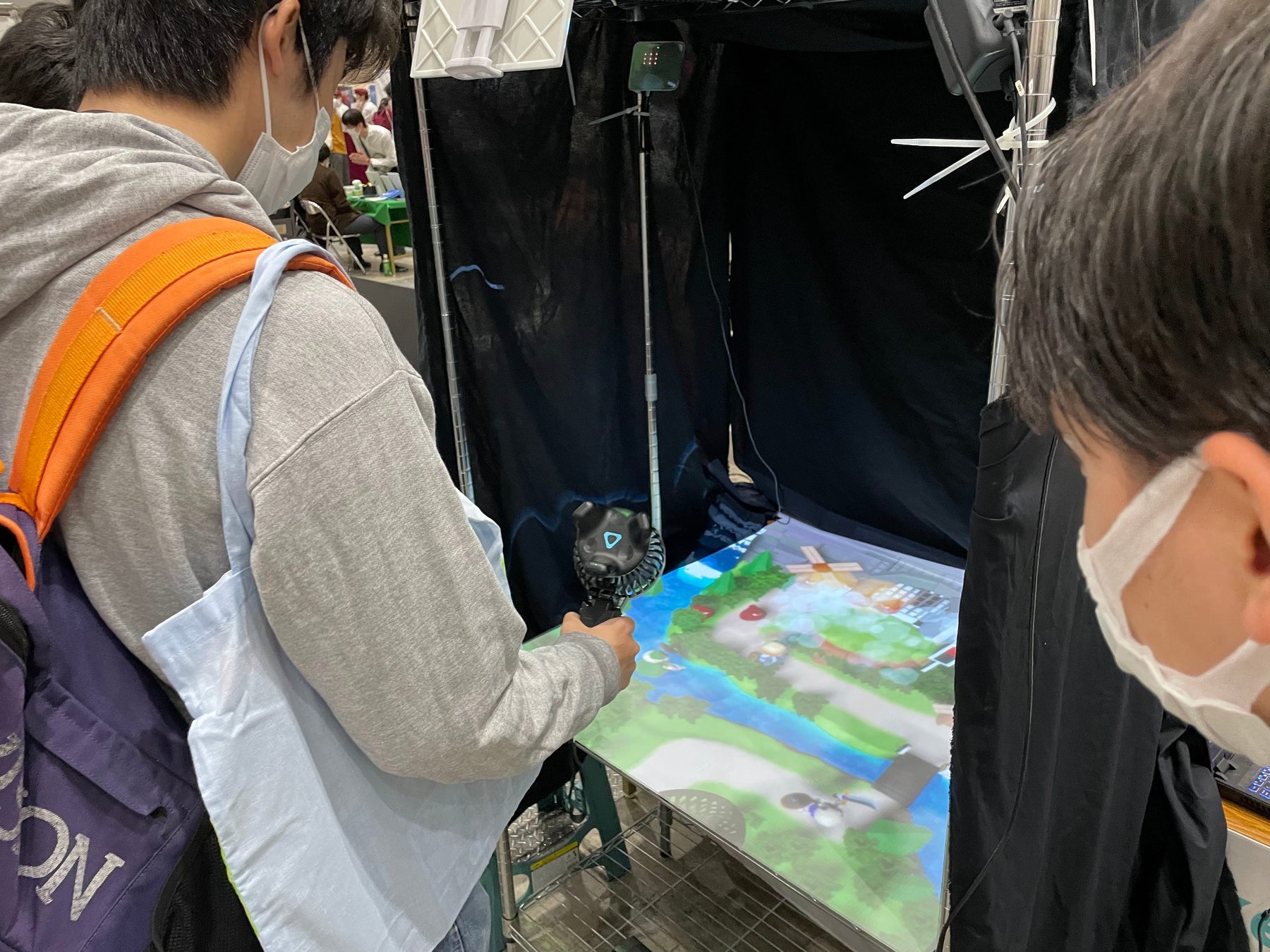 ゲームマーケット2022春でのWIND HERO体験風景